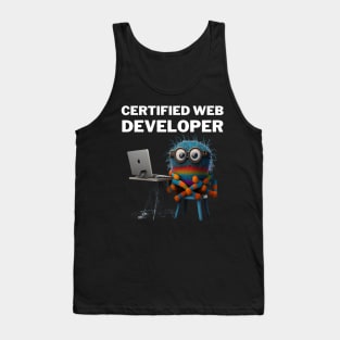 Certified Web Developer Funny Art Tank Top